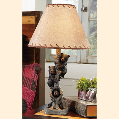 Bears in a Tree Table Lamp