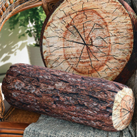 Log Tree Lumber Jack Bolster Pillow
