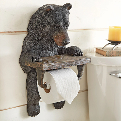 Sitting Bear Toilet Paper Holder