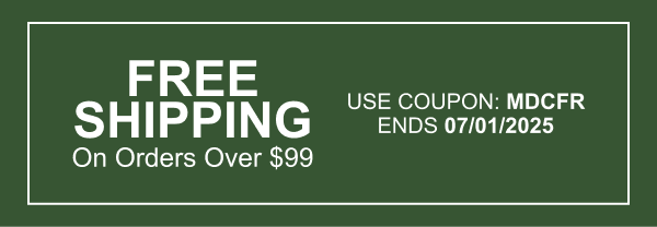 Free Shipping On Orders Over $99 | Use Coupon: MDCFR