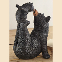 Black Bear Love Sculpture