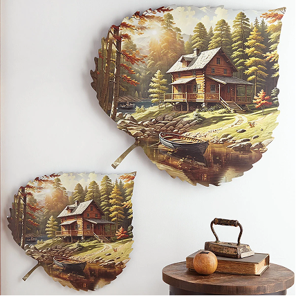 Aspen Leaf Cabin Wall Art