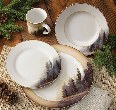 Misty Forest Dinnerware Set (16 pcs)