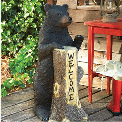 Standing Bear Welcome Tree Trunk