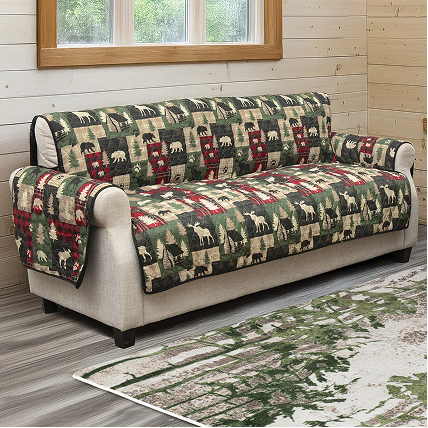 Wildlife Haven Patch Oversized Sofa Cover 