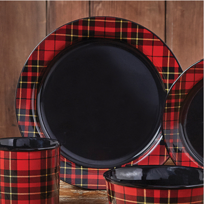Lumberjack Plaid Dinner Plate