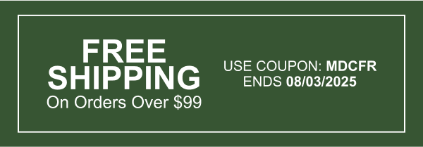 Free Shipping On Orders Over $99 | Use Coupon: MDCFR