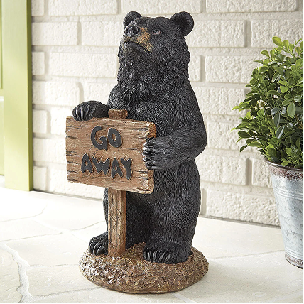 Go Away Bear Sculpture