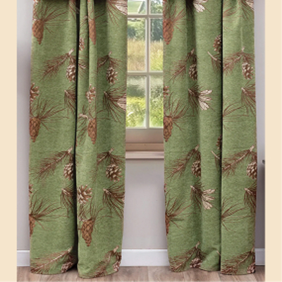 Pinecone Chenille Drapes