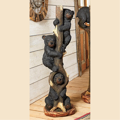 Three Bears in a Tree Sculpture - Large