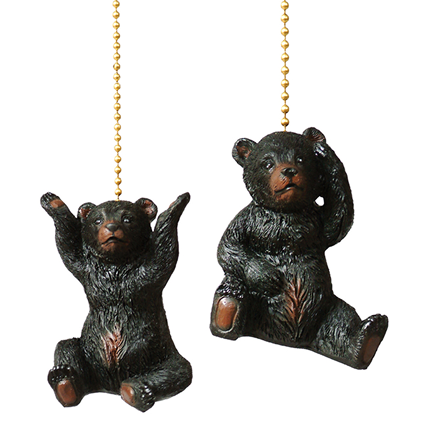 Bear Cub Fan Pulls - Set of 2