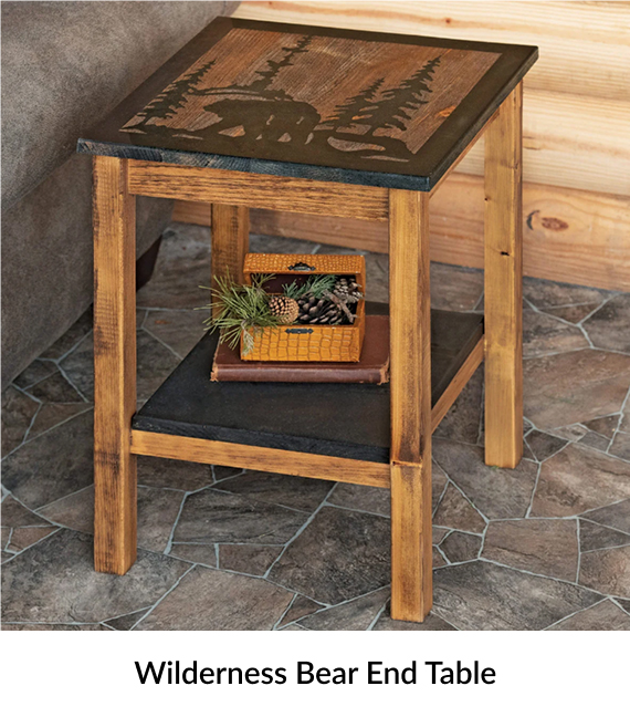 Wilderness Bear End Table