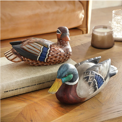 Mallard Duck Wood Decoy Decor