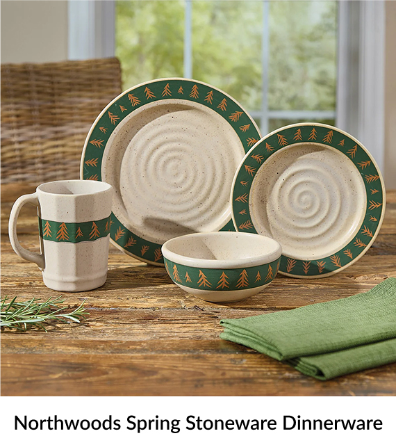 Northwoods Spring Stoneware Dinnerware