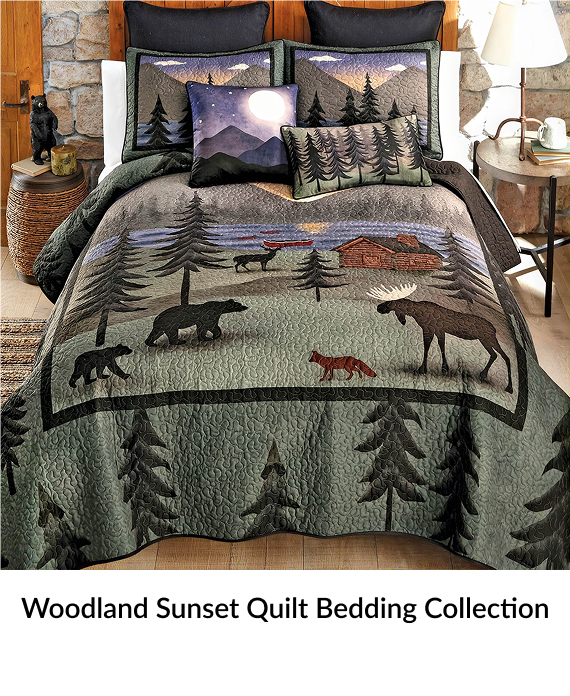 Woodland Sunset Quilt Bedding Collection
