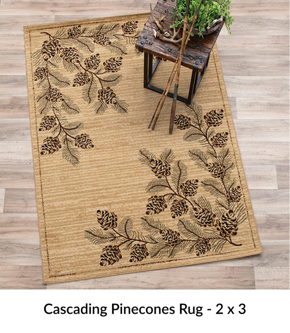 Cascading Pinecones Rug - 2 x 3