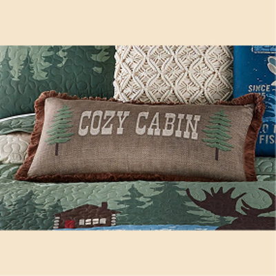 Cozy Cabin Pines Pillow