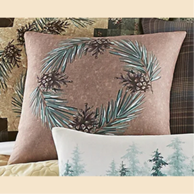 Pinecone Wreath Pillow