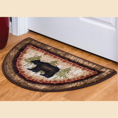 Birch Bear Half Round Rug