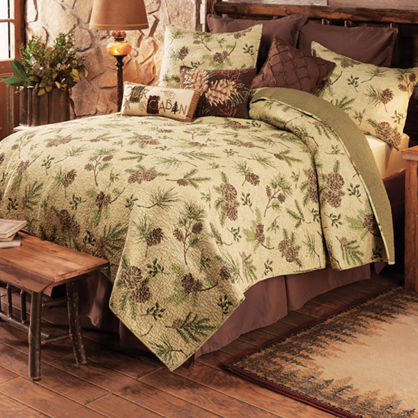 Pinecone Valley Quilt Bed Set - Queen