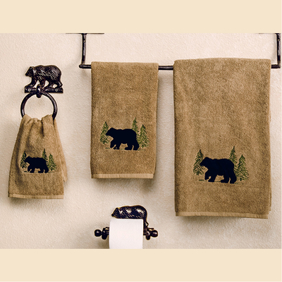 Black Bear Forest Towel Collection