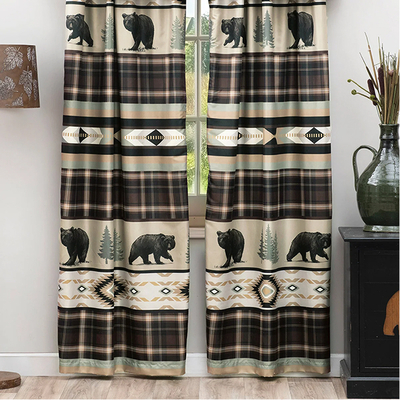 Durango Bear Lined Drapes