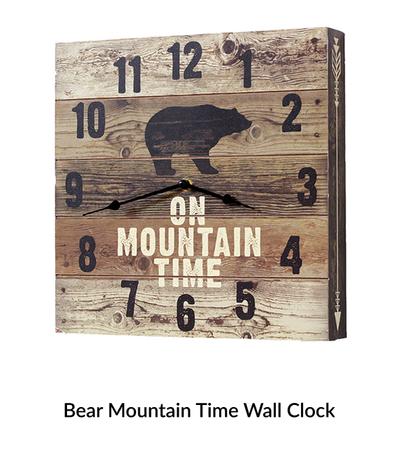 Bear Mountain Time Wall Clock