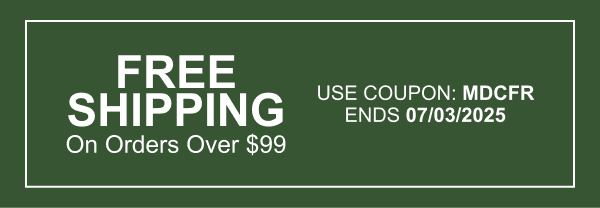Free Shipping On Orders Over $99 | Use Coupon: MDCFR