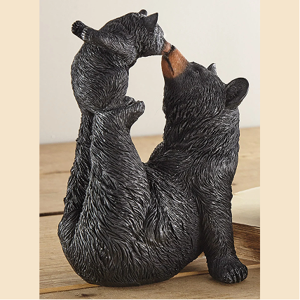 Black Bear Love Sculpture
