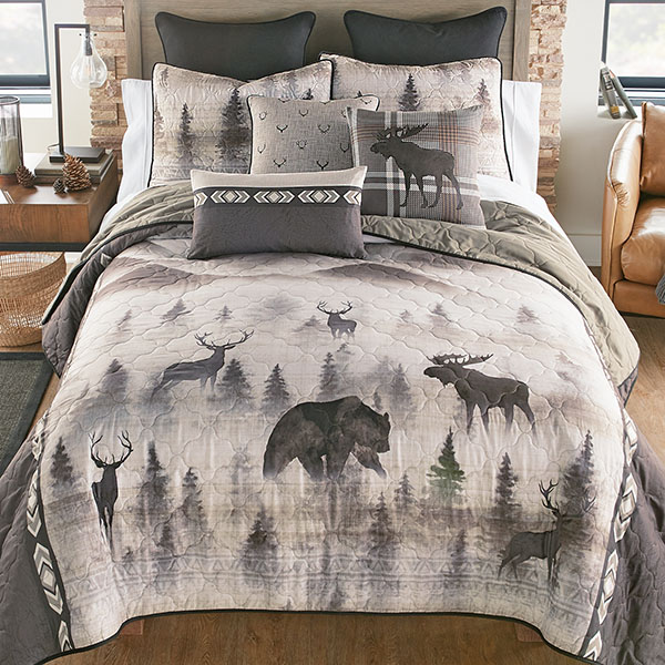 Morning Mist Wildlife Quilt Bedding Collection