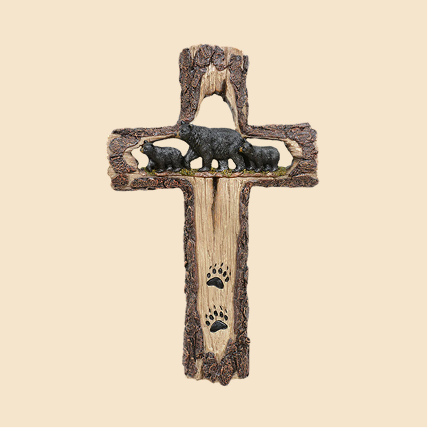 Bear Family Wall Cross