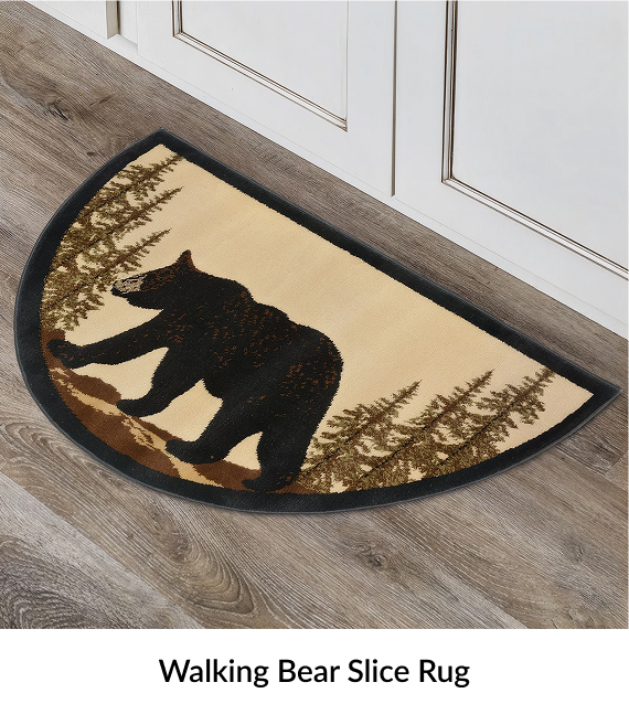Walking Bear Slice Rug