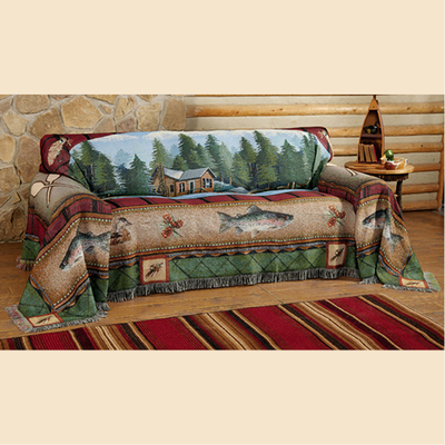 Lake Cabin Sofa Cover