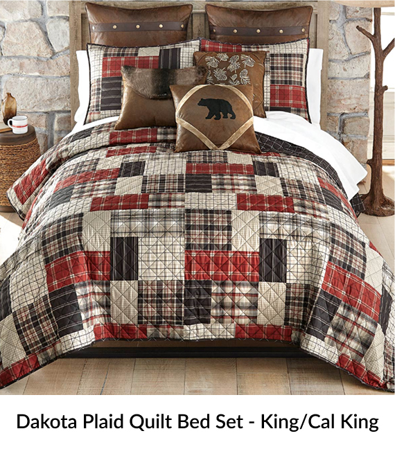 Dakota Plaid Quilt Bed Set - King/Cal King