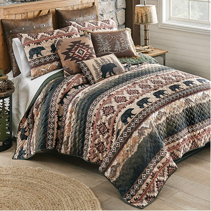 Black Bear Summit Quilt Bedding Collection