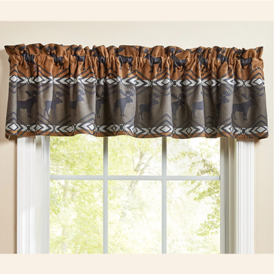 Timberline Moose Jacquard Valance