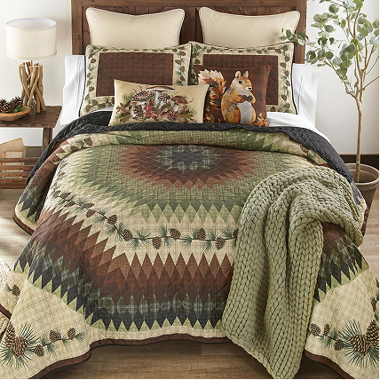 Pinecone Radiance Quilt Bedding Collection