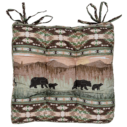 Mountain Majesty Bear & Cub Chair Pad