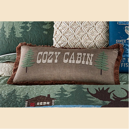 Cozy Cabin Pines Pillow