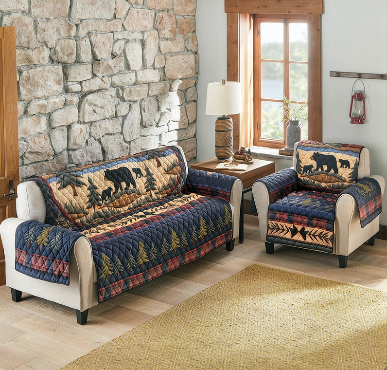 Winter Woods Bears Furniture Covers