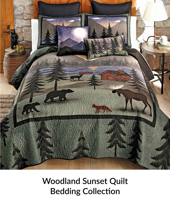Woodland Sunset Quilt Bedding Collection