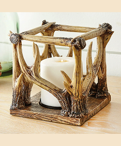 Rustic Antler Candle Holder
