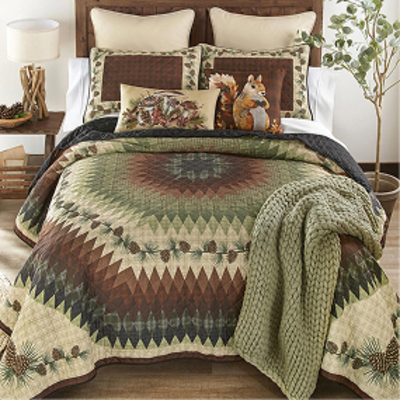 Pinecone Radiance Quilt Bedding Collection