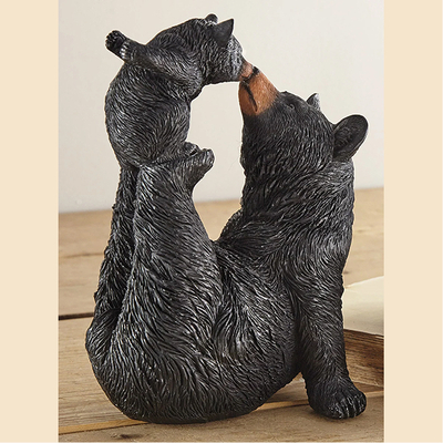 Black Bear Love Sculpture