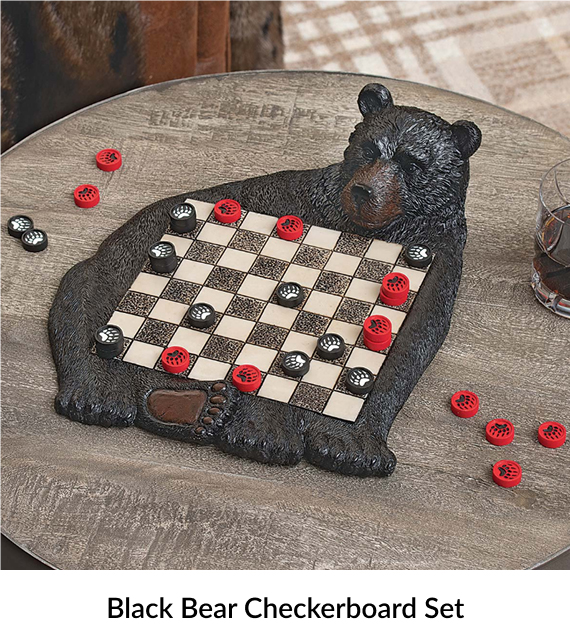 Black Bear Checkerboard Set