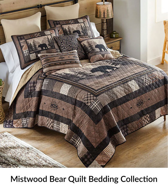 Mistwood Bear Quilt Bedding Collection