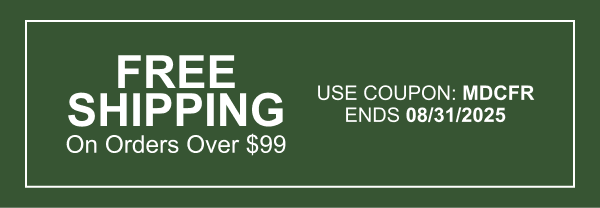 Free Shipping On Orders Over $99 | Use Coupon: MDCFR