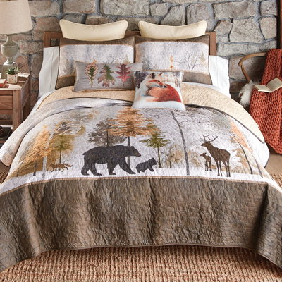 Mountain Morning Bear Quilt Bedding Collection
