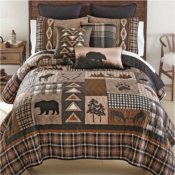 Mountain Shadow Lodge Quilt Bedding Collection