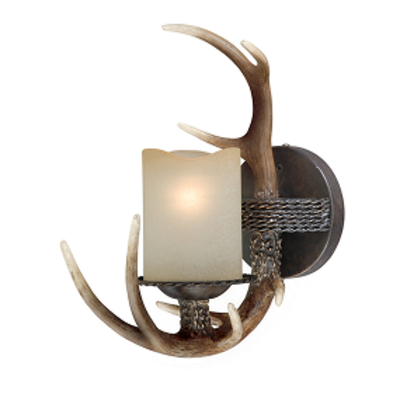 Cast Antler Single Wall Lamp